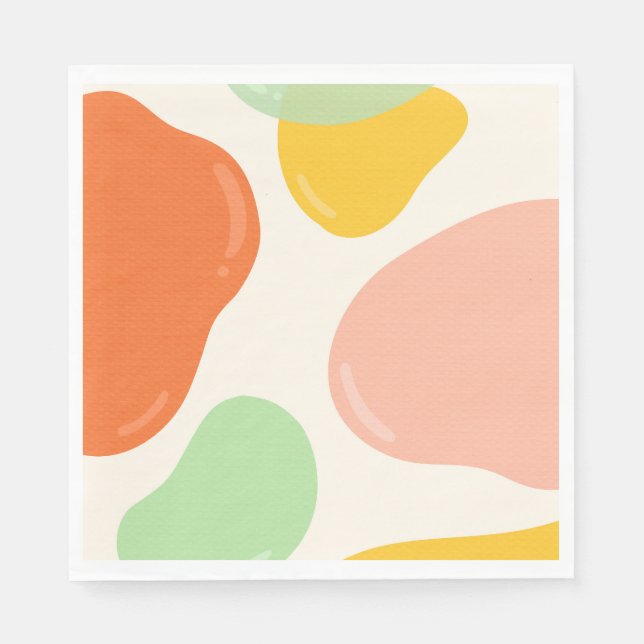 Pastel Bubbles Napkin (Front)