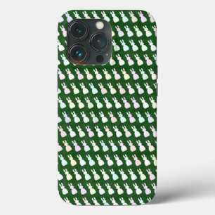 Pastel Bunnies with Grass Backdrop iPhone 13 Pro Case
