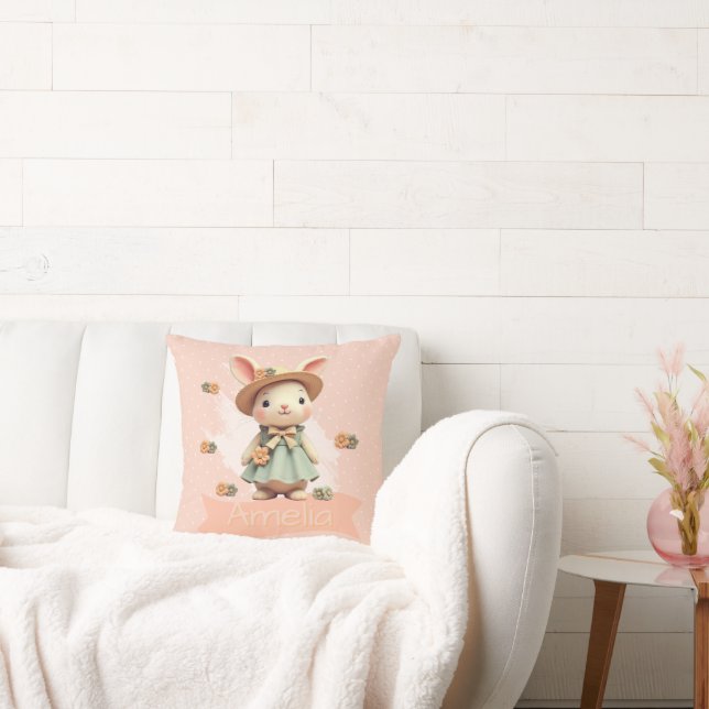Pastel Bunny Rabbit Cushion (Couch)