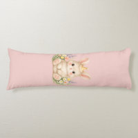 Pastel Bunny Wildflower Illustration for a Magical