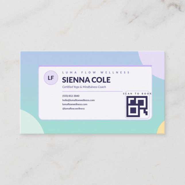 Pastel Business Card (Front)