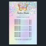 pastel butterfly beauty salon flyer<br><div class="desc">beauty salon flyer</div>
