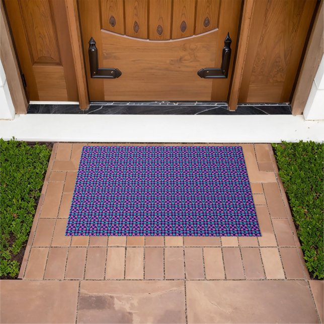 Pastel Butterfly Floral Pattern   Doormat (Outdoor)