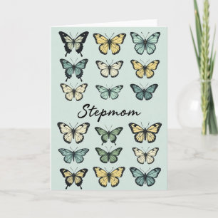Pastel Butterfly Mothers Card