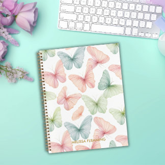 Pastel Butterfly Note Book