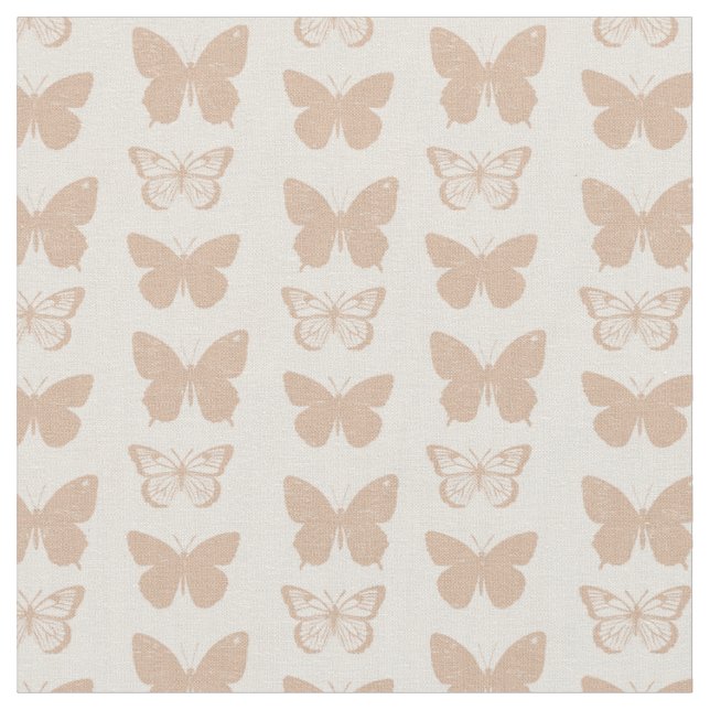 Pastel butterfly pattern fabric (Close Up)