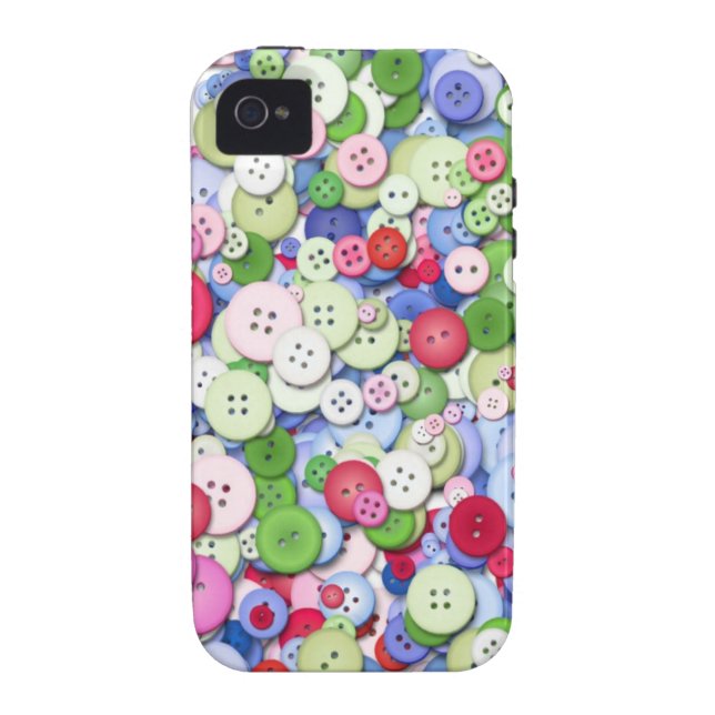 Pastel Button Pattern Case-Mate iPhone Case (Back)