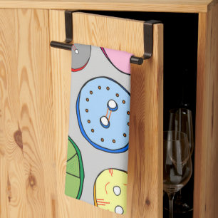 Pastel Buttons Tea Towel