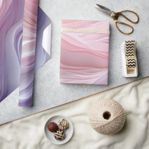 Pastel Calming Wave Pattern Wrapping Paper