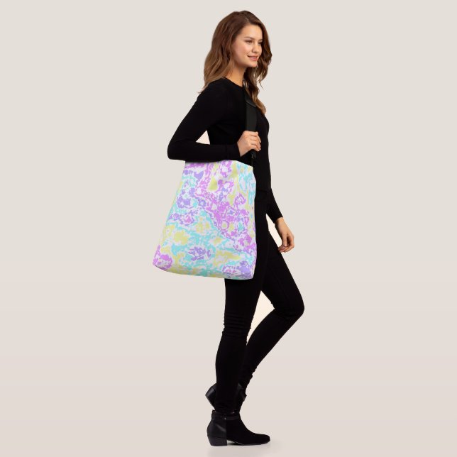 Pastel Camo Crossbody Bag (On Model)