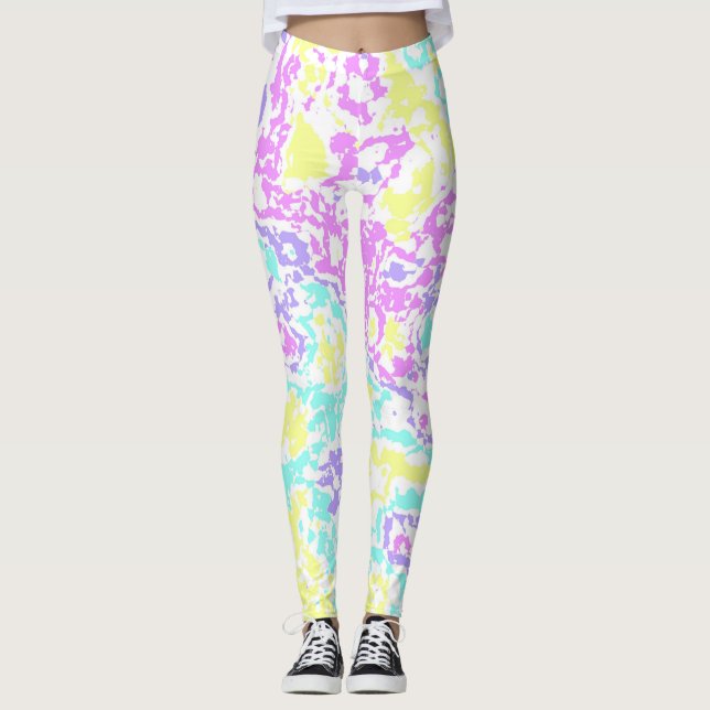 Pastel Camo Leggings (Front)