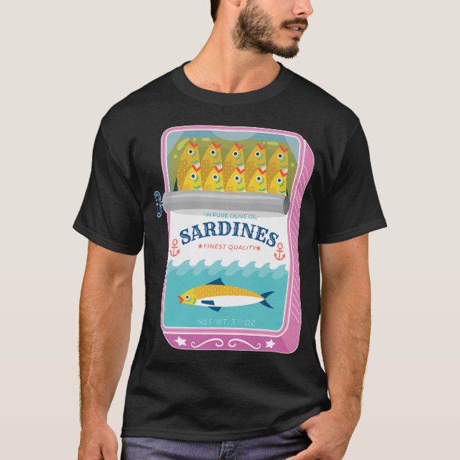 Pastel Can of Sardines T-Shirt (Front)