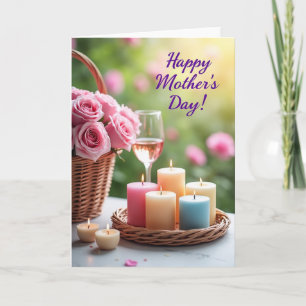 Pastel Candles Mothers Day Card