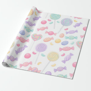 Pastel Candy Land Sweet Treats Gift Wrapping Paper
