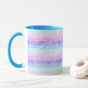 Pastel Candy Swirls Striped Soft Fantasy Pattern Mug