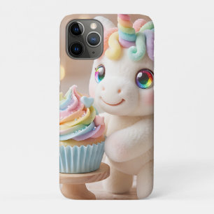 Pastel Candy Unicorn with Rainbow Cupcake Case-Mate iPhone Case