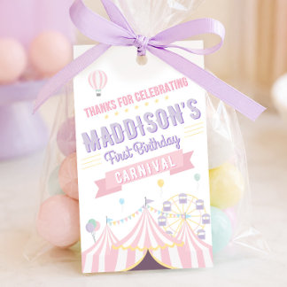 Pastel Carnival Favour Tags