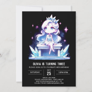 Pastel Castle Princess Birthday Invitation