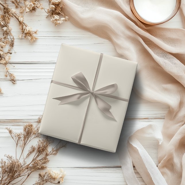 Pastel Champagne Solid Colour | Classic | Elegant Wrapping Paper (Creator Uploaded)