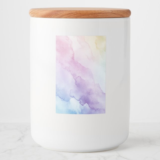 Pastel Charm Storage Jar Food Label (Front)