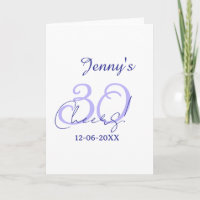 Pastel cheers 30th birthday purple elegant name da