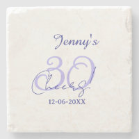 Pastel cheers 30th birthday purple elegant name da