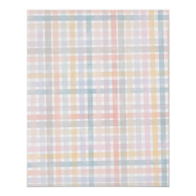 pastel chequred poster (Front)