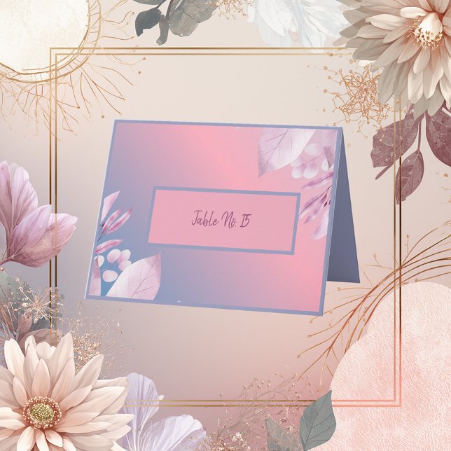 pastel cherry blossom sakura wedding table card (Creator Uploaded)