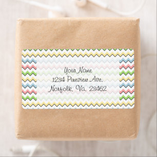 Pastel Chevron-Drop Shadow by Shirley Taylor