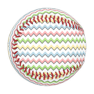 Pastel Chevron-Drop Shadow by Shirley Taylor Baseball