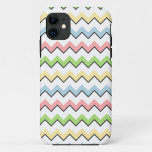 Pastel Chevron-Drop Shadow by Shirley Taylor Case-Mate iPhone Case