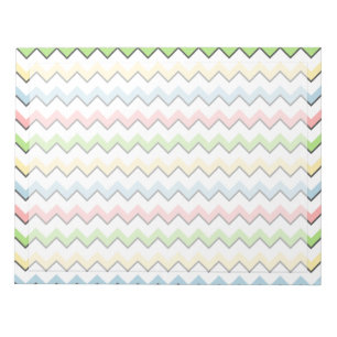 Pastel Chevron-Drop Shadow by Shirley Taylor Notepad
