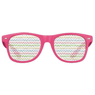 Pastel Chevron-Drop Shadow by Shirley Taylor Retro Sunglasses
