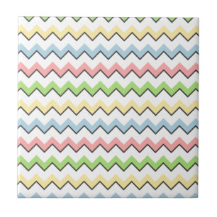 Pastel Chevron-Drop Shadow by Shirley Taylor Tile