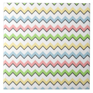 Pastel Chevron-Drop Shadow by Shirley Taylor Tile