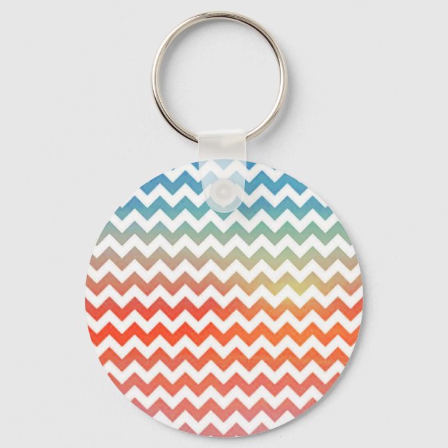 Pastel chevron key ring (Front)