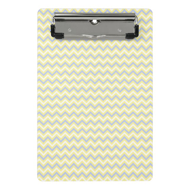 Pastel Chevron Pattern Mini Clipboard (Front)