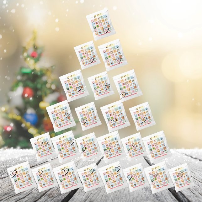 Pastel Christmas Countdown Advent Calendar 24 Gift Favour Bags (Pastel Christmas Countdown Advent Calendar 24 Gift Favor Bag- 24 days of Surprise Gifts Kids, Bff)