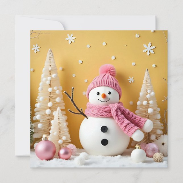 Pastel Christmas - Flat Card  (Front)