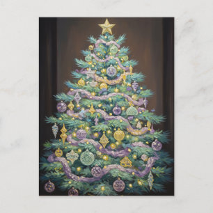 Pastel Christmas Holiday Postcard