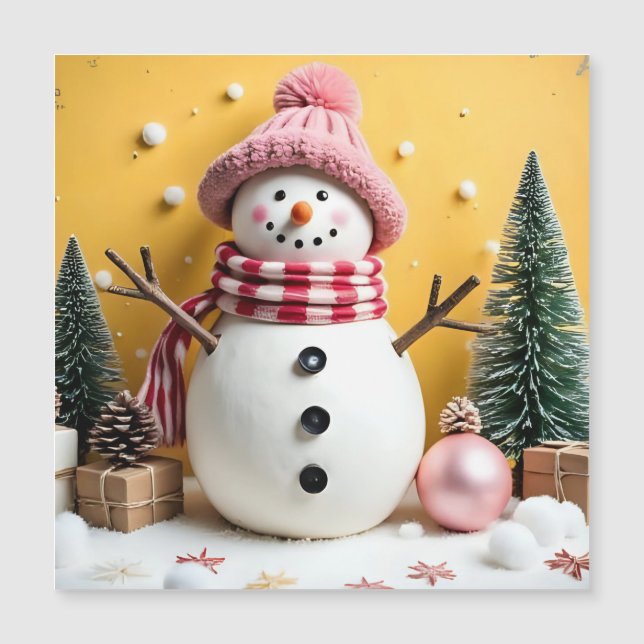 Pastel Christmas - Magnetic Card (Front)