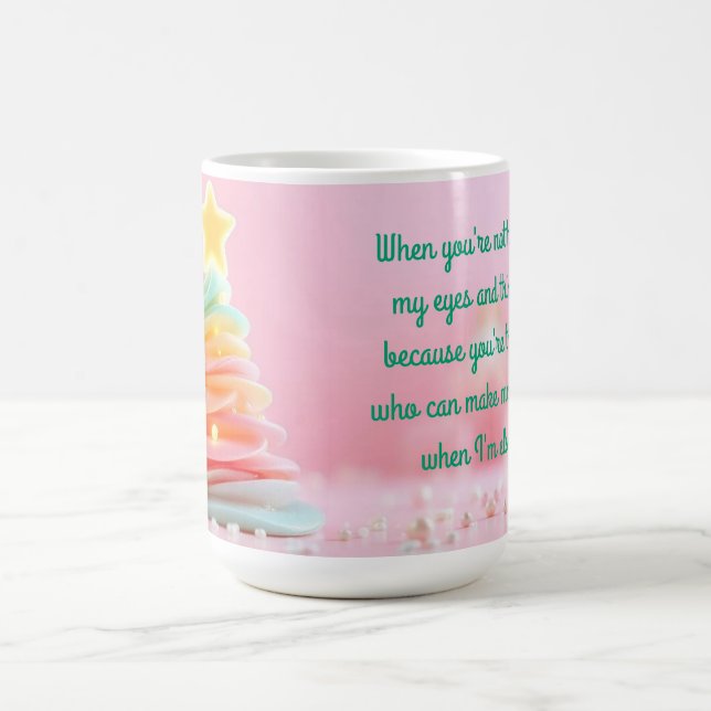 Pastel Christmas Swirl Coffee Mug (Center)