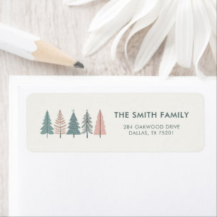 Pastel Christmas Trees Holiday