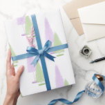 Pastel Christmas Trees Wrapping Paper<br><div class="desc">Pastel Bottle Brush Trees  for a whimsy Christmas wrapping paper.</div>