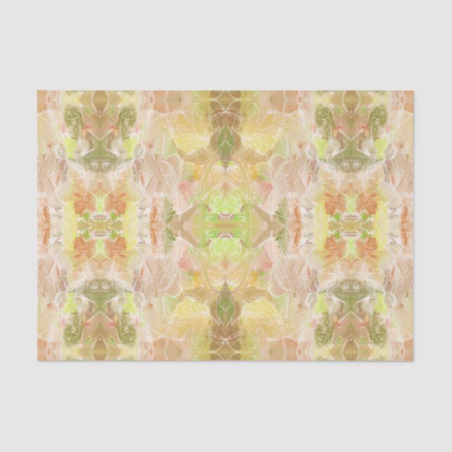 Pastel Citrus Watercolor Designer Print Pattern Tissue Paper (Front)