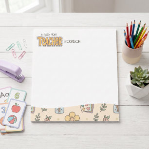 Pastel clipart Teacher appreciation retro Notepad