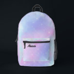 pastel cloud watercolor ink splash printed backpack<br><div class="desc">pastel cloud pattern backpack</div>