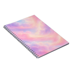 Pastel Clouds Aesthetic Notebook   Dreamy Sky Pink