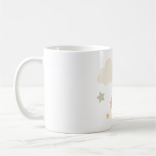 Pastel Clouds and Stars Baby Shower Coffee Mug