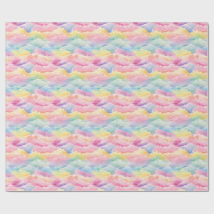 Pastel Clouds in Watercolor Wrapping Paper